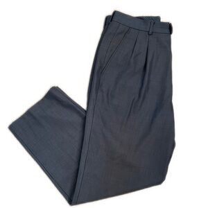 Vtg Wool Blend Dark Chocolate Trousers